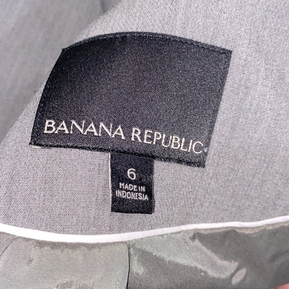 Banana Republic grey blazer jacket size 6 - Picture 4 of 7